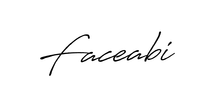 It looks lik you need a new signature style for name Faceabi. Design unique handwritten (Antro_Vectra_Bolder) signature with our free signature maker in just a few clicks. Faceabi signature style 7 images and pictures png