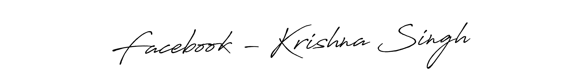 Antro_Vectra_Bolder is a professional signature style that is perfect for those who want to add a touch of class to their signature. It is also a great choice for those who want to make their signature more unique. Get Facebook - Krishna Singh name to fancy signature for free. Facebook - Krishna Singh signature style 7 images and pictures png