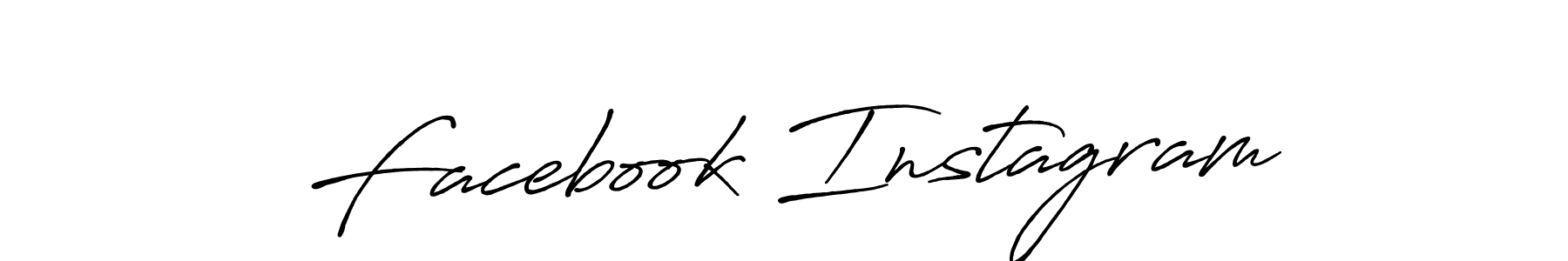 Create a beautiful signature design for name Facebook Instagram. With this signature (Antro_Vectra_Bolder) fonts, you can make a handwritten signature for free. Facebook Instagram signature style 7 images and pictures png