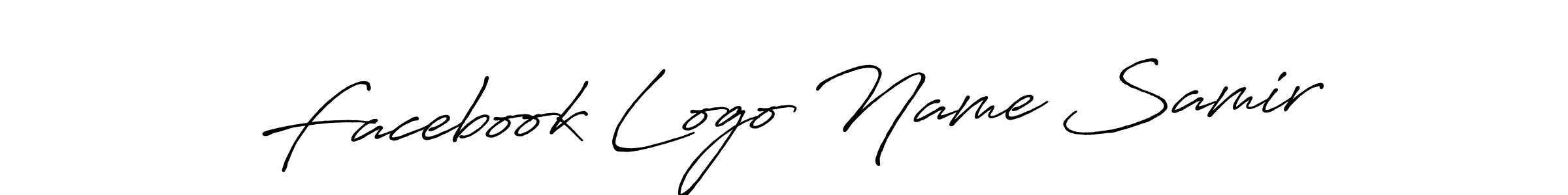 Make a beautiful signature design for name Facebook Logo Name Samir. With this signature (Antro_Vectra_Bolder) style, you can create a handwritten signature for free. Facebook Logo Name Samir signature style 7 images and pictures png