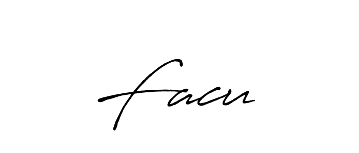 Make a beautiful signature design for name Facu♡. Use this online signature maker to create a handwritten signature for free. Facu♡ signature style 7 images and pictures png