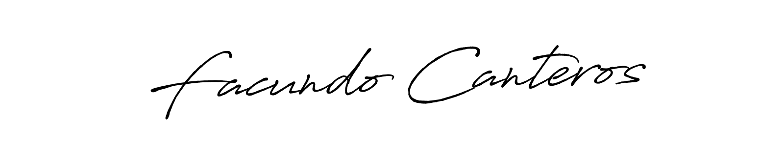 It looks lik you need a new signature style for name Facundo Canteros. Design unique handwritten (Antro_Vectra_Bolder) signature with our free signature maker in just a few clicks. Facundo Canteros signature style 7 images and pictures png