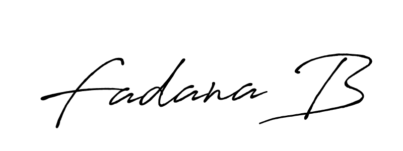 How to make Fadana B signature? Antro_Vectra_Bolder is a professional autograph style. Create handwritten signature for Fadana B name. Fadana B signature style 7 images and pictures png