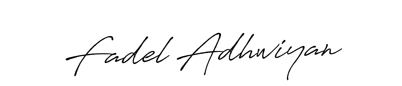 Create a beautiful signature design for name Fadel Adhwiyan. With this signature (Antro_Vectra_Bolder) fonts, you can make a handwritten signature for free. Fadel Adhwiyan signature style 7 images and pictures png