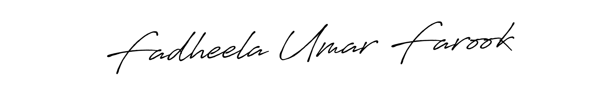 How to make Fadheela Umar Farook signature? Antro_Vectra_Bolder is a professional autograph style. Create handwritten signature for Fadheela Umar Farook name. Fadheela Umar Farook signature style 7 images and pictures png