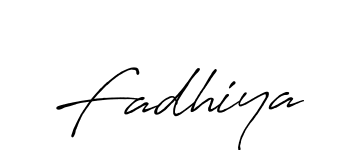 Fadhiya stylish signature style. Best Handwritten Sign (Antro_Vectra_Bolder) for my name. Handwritten Signature Collection Ideas for my name Fadhiya. Fadhiya signature style 7 images and pictures png