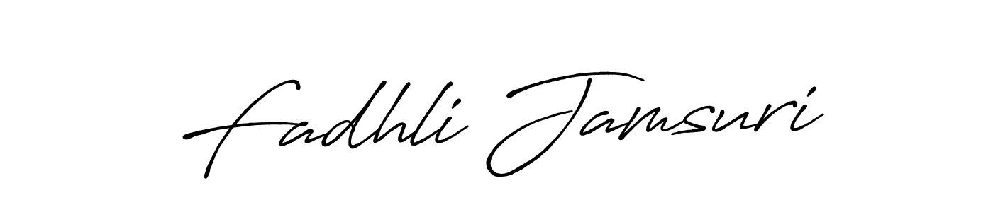 Also we have Fadhli Jamsuri name is the best signature style. Create professional handwritten signature collection using Antro_Vectra_Bolder autograph style. Fadhli Jamsuri signature style 7 images and pictures png