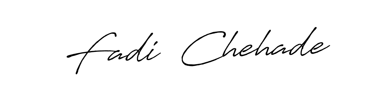 Make a beautiful signature design for name Fadi  Chehade. With this signature (Antro_Vectra_Bolder) style, you can create a handwritten signature for free. Fadi  Chehade signature style 7 images and pictures png