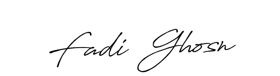 Also You can easily find your signature by using the search form. We will create Fadi  Ghosn name handwritten signature images for you free of cost using Antro_Vectra_Bolder sign style. Fadi  Ghosn signature style 7 images and pictures png