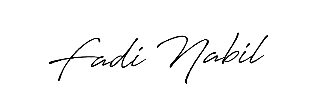 Make a short Fadi Nabil signature style. Manage your documents anywhere anytime using Antro_Vectra_Bolder. Create and add eSignatures, submit forms, share and send files easily. Fadi Nabil signature style 7 images and pictures png