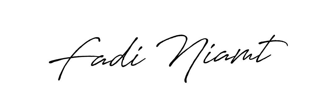 if you are searching for the best signature style for your name Fadi Niamt. so please give up your signature search. here we have designed multiple signature styles  using Antro_Vectra_Bolder. Fadi Niamt signature style 7 images and pictures png