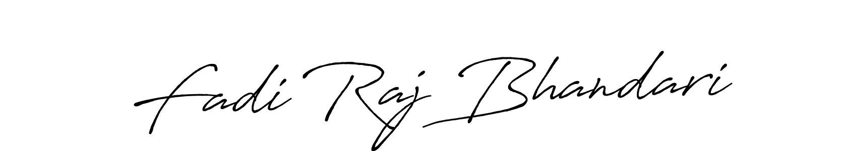 Also we have Fadi Raj Bhandari name is the best signature style. Create professional handwritten signature collection using Antro_Vectra_Bolder autograph style. Fadi Raj Bhandari signature style 7 images and pictures png