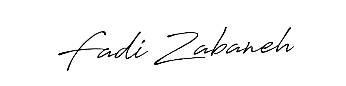 Design your own signature with our free online signature maker. With this signature software, you can create a handwritten (Antro_Vectra_Bolder) signature for name Fadi Zabaneh. Fadi Zabaneh signature style 7 images and pictures png