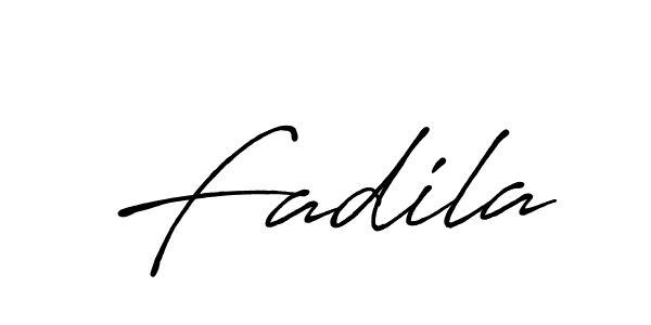 Create a beautiful signature design for name Fadila. With this signature (Antro_Vectra_Bolder) fonts, you can make a handwritten signature for free. Fadila signature style 7 images and pictures png