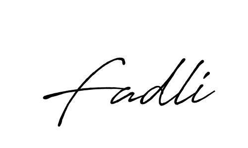 Fadli stylish signature style. Best Handwritten Sign (Antro_Vectra_Bolder) for my name. Handwritten Signature Collection Ideas for my name Fadli. Fadli signature style 7 images and pictures png