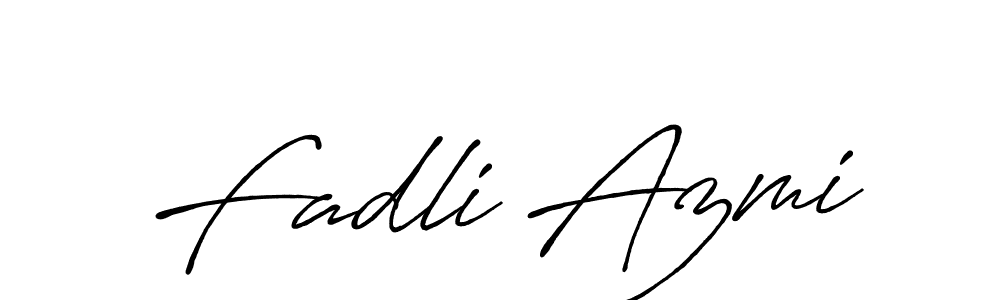 Use a signature maker to create a handwritten signature online. With this signature software, you can design (Antro_Vectra_Bolder) your own signature for name Fadli Azmi. Fadli Azmi signature style 7 images and pictures png