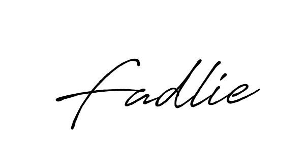 Use a signature maker to create a handwritten signature online. With this signature software, you can design (Antro_Vectra_Bolder) your own signature for name Fadlie. Fadlie signature style 7 images and pictures png