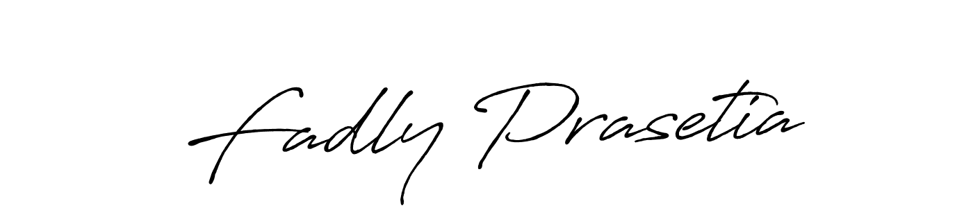 Also we have Fadly Prasetia name is the best signature style. Create professional handwritten signature collection using Antro_Vectra_Bolder autograph style. Fadly Prasetia signature style 7 images and pictures png