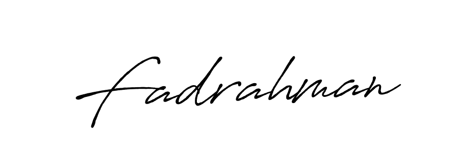 How to make Fadrahman signature? Antro_Vectra_Bolder is a professional autograph style. Create handwritten signature for Fadrahman name. Fadrahman signature style 7 images and pictures png