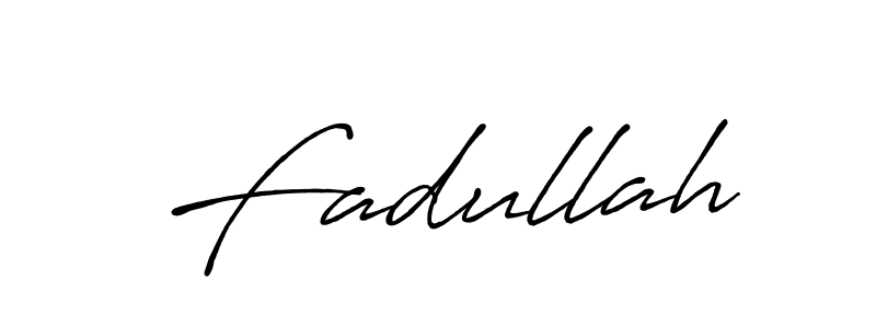 Make a beautiful signature design for name Fadullah. With this signature (Antro_Vectra_Bolder) style, you can create a handwritten signature for free. Fadullah signature style 7 images and pictures png