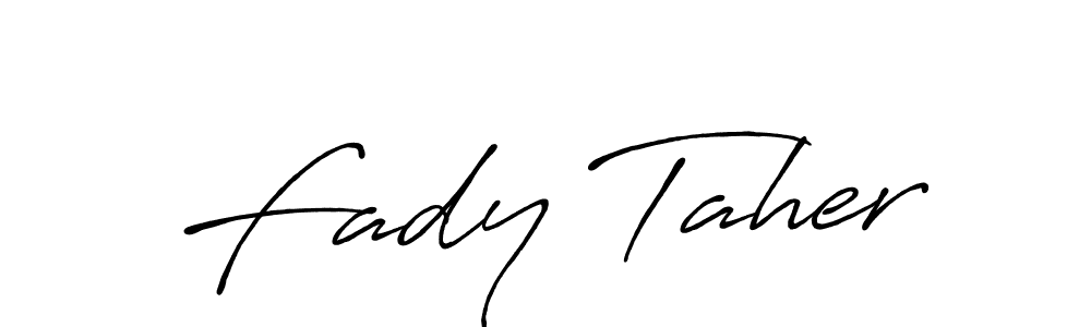 Also You can easily find your signature by using the search form. We will create Fady Taher name handwritten signature images for you free of cost using Antro_Vectra_Bolder sign style. Fady Taher signature style 7 images and pictures png