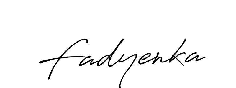 Create a beautiful signature design for name Fadyenka. With this signature (Antro_Vectra_Bolder) fonts, you can make a handwritten signature for free. Fadyenka signature style 7 images and pictures png