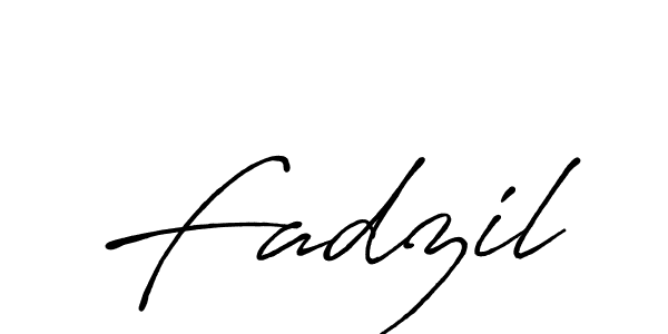 Design your own signature with our free online signature maker. With this signature software, you can create a handwritten (Antro_Vectra_Bolder) signature for name Fadzil. Fadzil signature style 7 images and pictures png