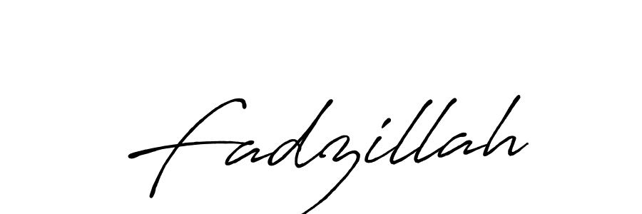 Design your own signature with our free online signature maker. With this signature software, you can create a handwritten (Antro_Vectra_Bolder) signature for name Fadzillah. Fadzillah signature style 7 images and pictures png