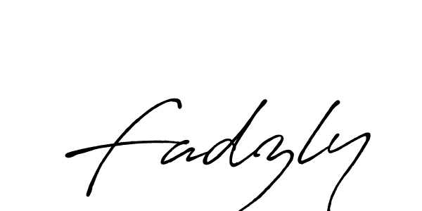 Design your own signature with our free online signature maker. With this signature software, you can create a handwritten (Antro_Vectra_Bolder) signature for name Fadzly. Fadzly signature style 7 images and pictures png