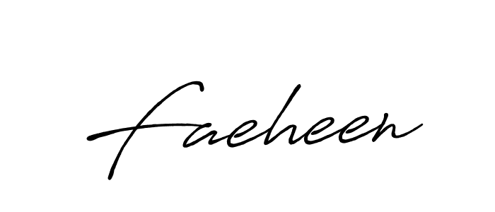 Make a beautiful signature design for name Faeheen. With this signature (Antro_Vectra_Bolder) style, you can create a handwritten signature for free. Faeheen signature style 7 images and pictures png