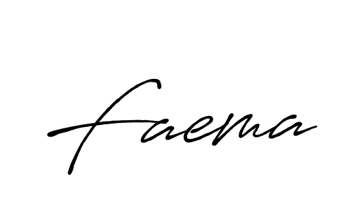 Design your own signature with our free online signature maker. With this signature software, you can create a handwritten (Antro_Vectra_Bolder) signature for name Faema. Faema signature style 7 images and pictures png