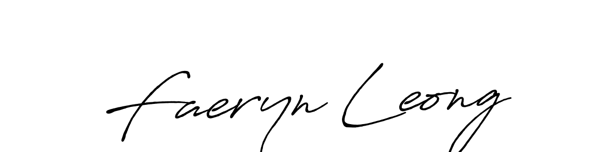 Create a beautiful signature design for name Faeryn Leong. With this signature (Antro_Vectra_Bolder) fonts, you can make a handwritten signature for free. Faeryn Leong signature style 7 images and pictures png