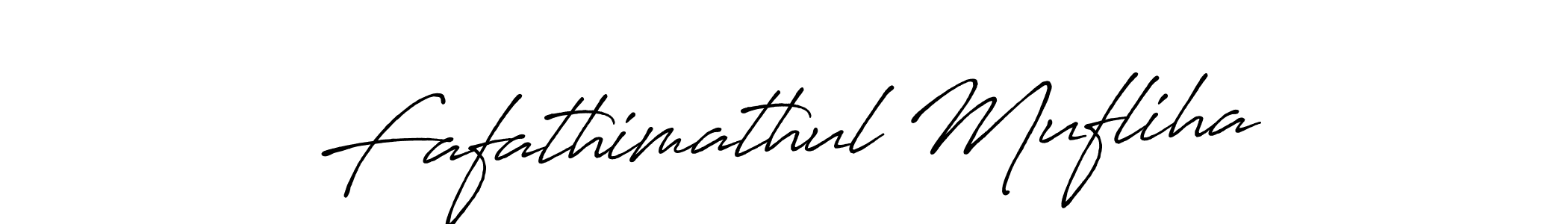 Fafathimathul Mufliha stylish signature style. Best Handwritten Sign (Antro_Vectra_Bolder) for my name. Handwritten Signature Collection Ideas for my name Fafathimathul Mufliha. Fafathimathul Mufliha signature style 7 images and pictures png