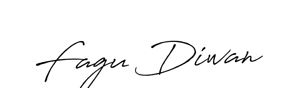 How to make Fagu Diwan name signature. Use Antro_Vectra_Bolder style for creating short signs online. This is the latest handwritten sign. Fagu Diwan signature style 7 images and pictures png