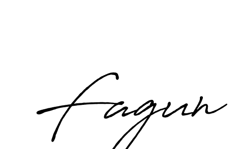 Make a beautiful signature design for name Fagun. With this signature (Antro_Vectra_Bolder) style, you can create a handwritten signature for free. Fagun signature style 7 images and pictures png