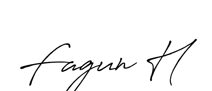 if you are searching for the best signature style for your name Fagun H. so please give up your signature search. here we have designed multiple signature styles  using Antro_Vectra_Bolder. Fagun H signature style 7 images and pictures png