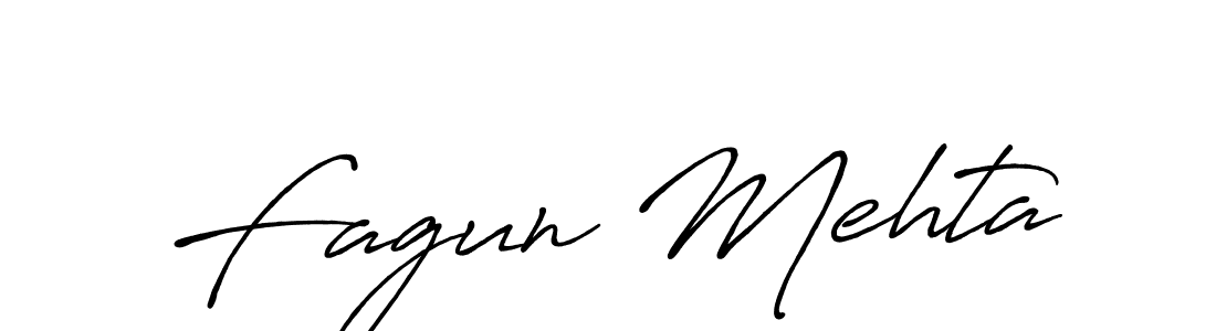 Design your own signature with our free online signature maker. With this signature software, you can create a handwritten (Antro_Vectra_Bolder) signature for name Fagun Mehta. Fagun Mehta signature style 7 images and pictures png