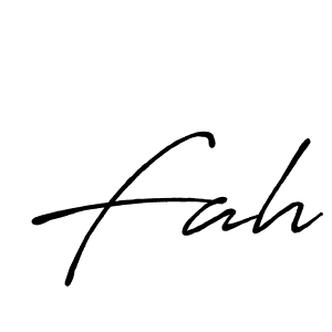 How to make Fah name signature. Use Antro_Vectra_Bolder style for creating short signs online. This is the latest handwritten sign. Fah signature style 7 images and pictures png