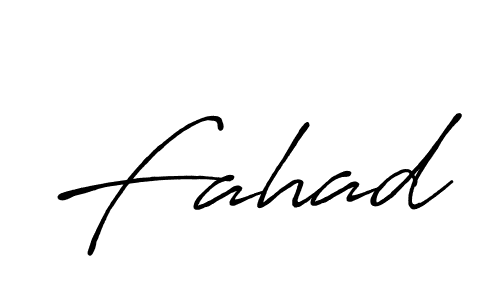 Design your own signature with our free online signature maker. With this signature software, you can create a handwritten (Antro_Vectra_Bolder) signature for name Fahad. Fahad signature style 7 images and pictures png