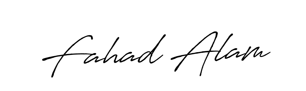 Also we have Fahad Alam name is the best signature style. Create professional handwritten signature collection using Antro_Vectra_Bolder autograph style. Fahad Alam signature style 7 images and pictures png