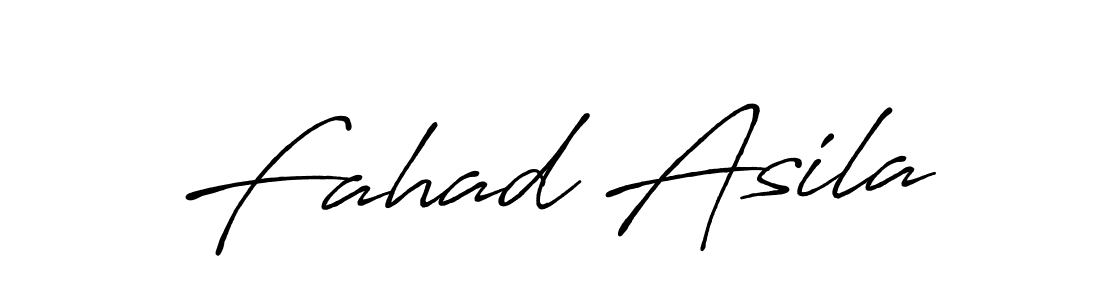 Fahad Asila stylish signature style. Best Handwritten Sign (Antro_Vectra_Bolder) for my name. Handwritten Signature Collection Ideas for my name Fahad Asila. Fahad Asila signature style 7 images and pictures png