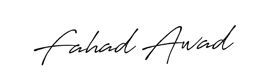 It looks lik you need a new signature style for name Fahad Awad. Design unique handwritten (Antro_Vectra_Bolder) signature with our free signature maker in just a few clicks. Fahad Awad signature style 7 images and pictures png