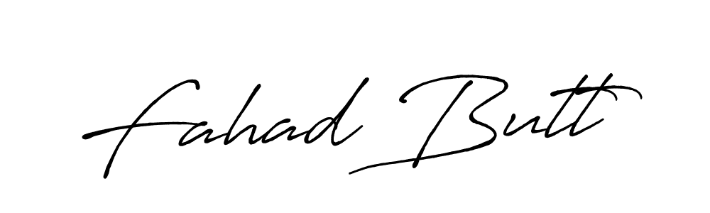 Design your own signature with our free online signature maker. With this signature software, you can create a handwritten (Antro_Vectra_Bolder) signature for name Fahad Butt. Fahad Butt signature style 7 images and pictures png