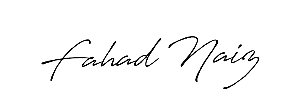 How to make Fahad Naiz signature? Antro_Vectra_Bolder is a professional autograph style. Create handwritten signature for Fahad Naiz name. Fahad Naiz signature style 7 images and pictures png