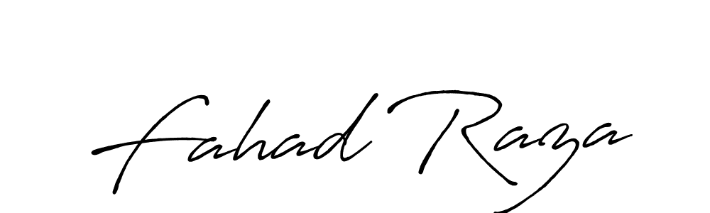 Design your own signature with our free online signature maker. With this signature software, you can create a handwritten (Antro_Vectra_Bolder) signature for name Fahad Raza. Fahad Raza signature style 7 images and pictures png