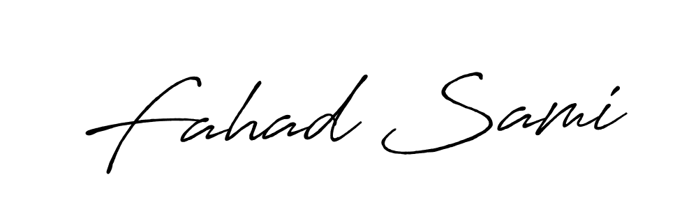 Make a beautiful signature design for name Fahad Sami. Use this online signature maker to create a handwritten signature for free. Fahad Sami signature style 7 images and pictures png