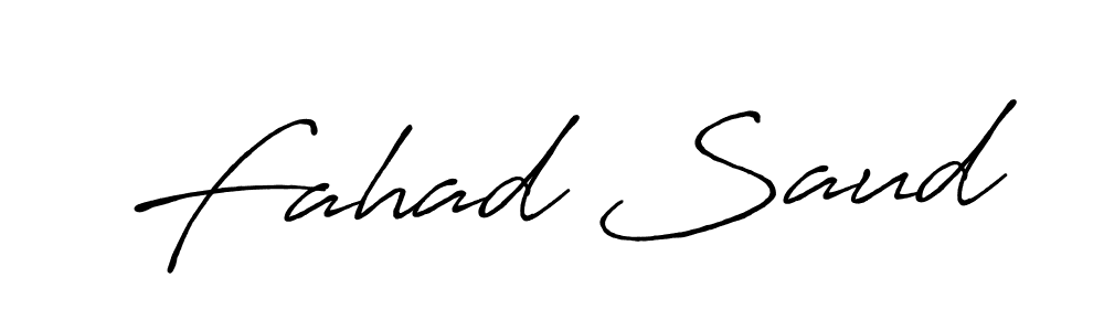 Also You can easily find your signature by using the search form. We will create Fahad Saud name handwritten signature images for you free of cost using Antro_Vectra_Bolder sign style. Fahad Saud signature style 7 images and pictures png
