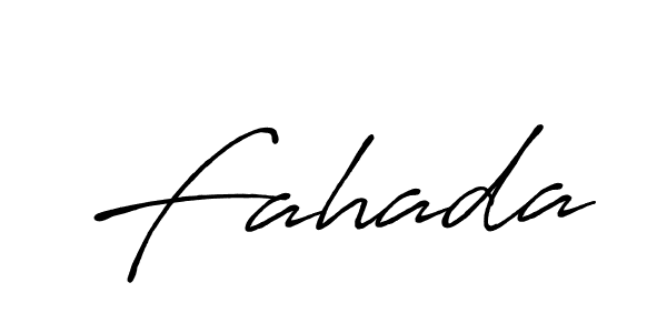 Use a signature maker to create a handwritten signature online. With this signature software, you can design (Antro_Vectra_Bolder) your own signature for name Fahada. Fahada signature style 7 images and pictures png