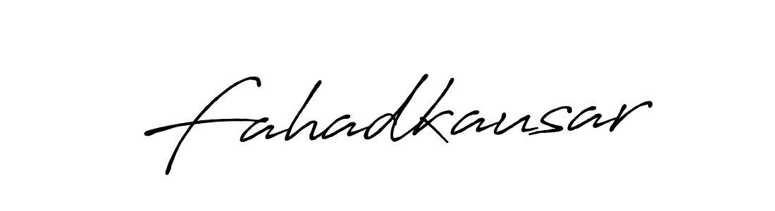 Make a short Fahadkausar signature style. Manage your documents anywhere anytime using Antro_Vectra_Bolder. Create and add eSignatures, submit forms, share and send files easily. Fahadkausar signature style 7 images and pictures png