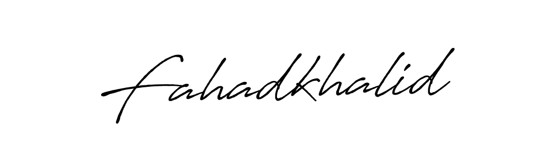 Fahadkhalid stylish signature style. Best Handwritten Sign (Antro_Vectra_Bolder) for my name. Handwritten Signature Collection Ideas for my name Fahadkhalid. Fahadkhalid signature style 7 images and pictures png